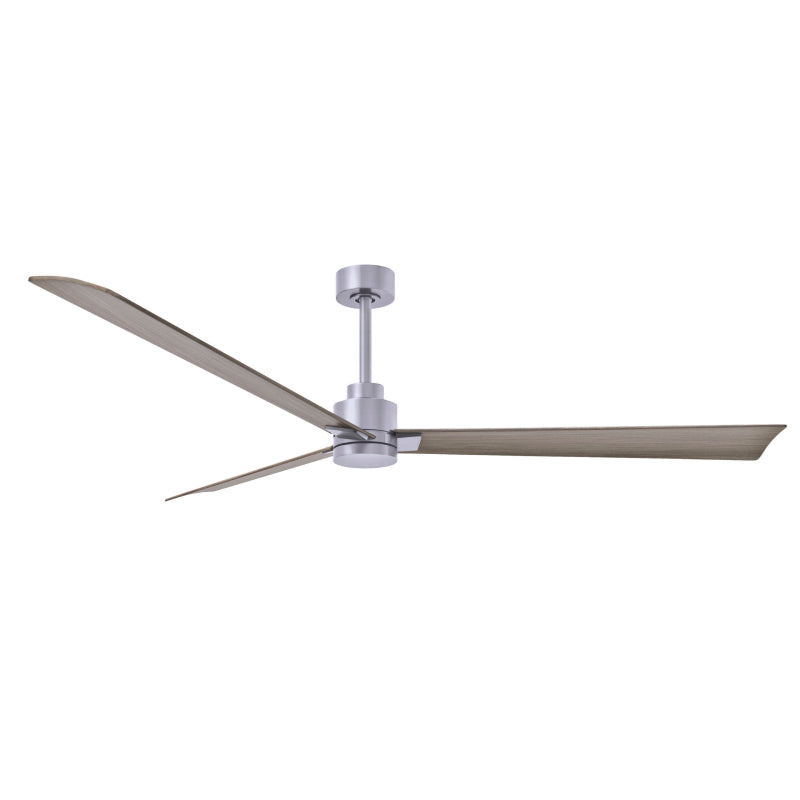 Matthews Fan Atlas Alessandra 72" Indoor/Outdoor Ceiling Fan - Brushed Nickel/Gray Ash