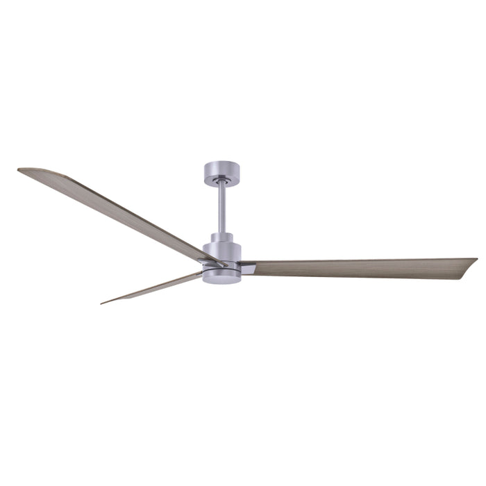 Matthews Fan Atlas Alessandra 72" Indoor/Outdoor Ceiling Fan - Brushed Nickel/Gray Ash