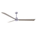 Matthews Fan Atlas Alessandra 72" Indoor/Outdoor Ceiling Fan - Brushed Nickel/Gray Ash