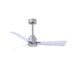 Matthews Fan Atlas Alessandra 42" Ceiling Fan - Brushed Nickel/Matte White