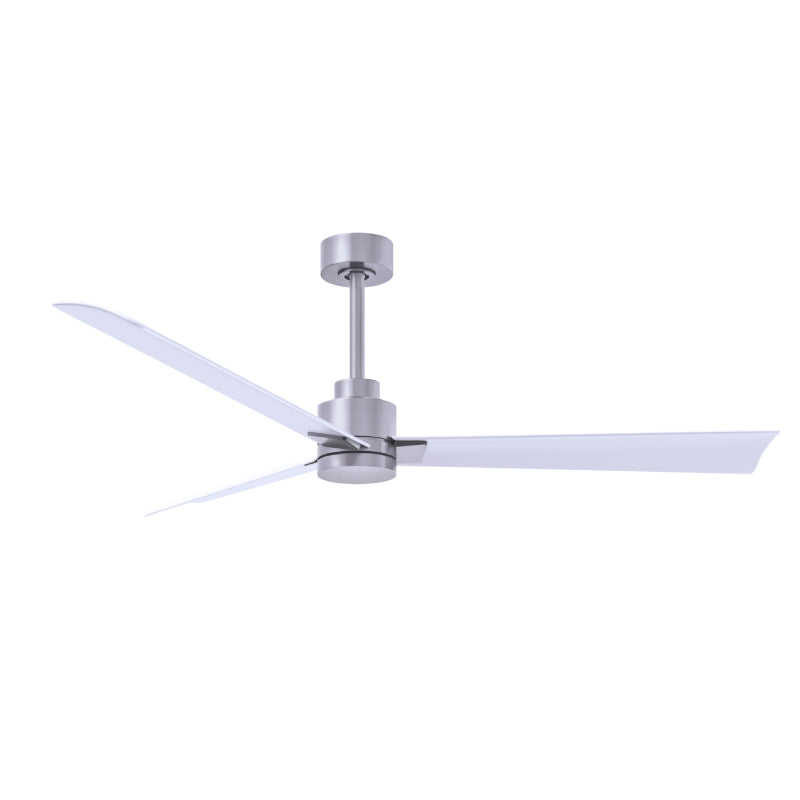Matthews Fan Atlas Alessandra 56" Indoor/Outdoor Ceiling Fan - Brushed Nickel/Matte White