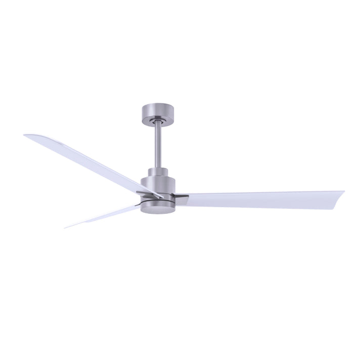 Matthews Fan Atlas Alessandra 56" Indoor/Outdoor Ceiling Fan - Brushed Nickel/Matte White