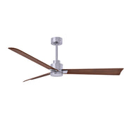 Matthews Fan Atlas Alessandra 56" Indoor/Outdoor Ceiling Fan - Brushed Nickel/Walnut