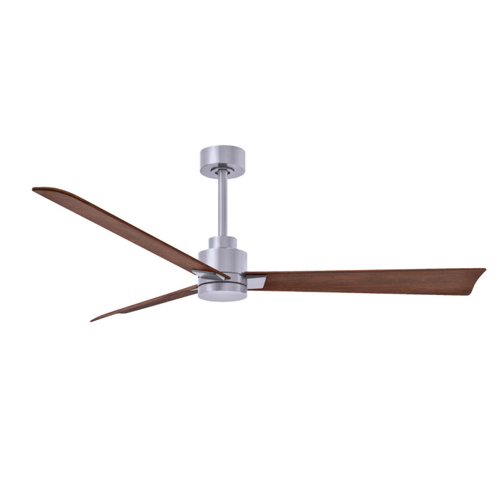 Matthews Fan Atlas Alessandra 56" Indoor/Outdoor Ceiling Fan - Brushed Nickel/Walnut