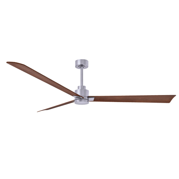 Matthews Fan Atlas Alessandra 72" Indoor/Outdoor Ceiling Fan - Brushed Nickel/Walnut