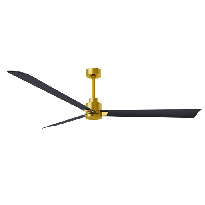 Matthews Fan Atlas Alessandra 72" Indoor/Outdoor Ceiling Fan - Brushed Brass/Matte Black