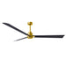 Matthews Fan Atlas Alessandra 72" Indoor/Outdoor Ceiling Fan - Brushed Brass/Matte Black