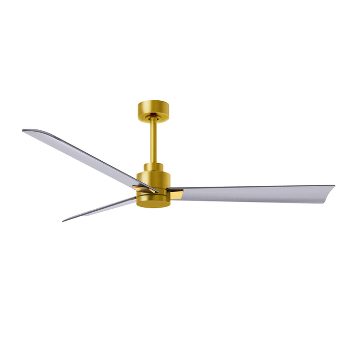 Matthews Fan Atlas Alessandra 56" Indoor/Outdoor Ceiling Fan - Brushed Brass/Brushed Nickel