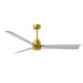 Matthews Fan Atlas Alessandra 56" Indoor/Outdoor Ceiling Fan - Brushed Brass/Brushed Nickel