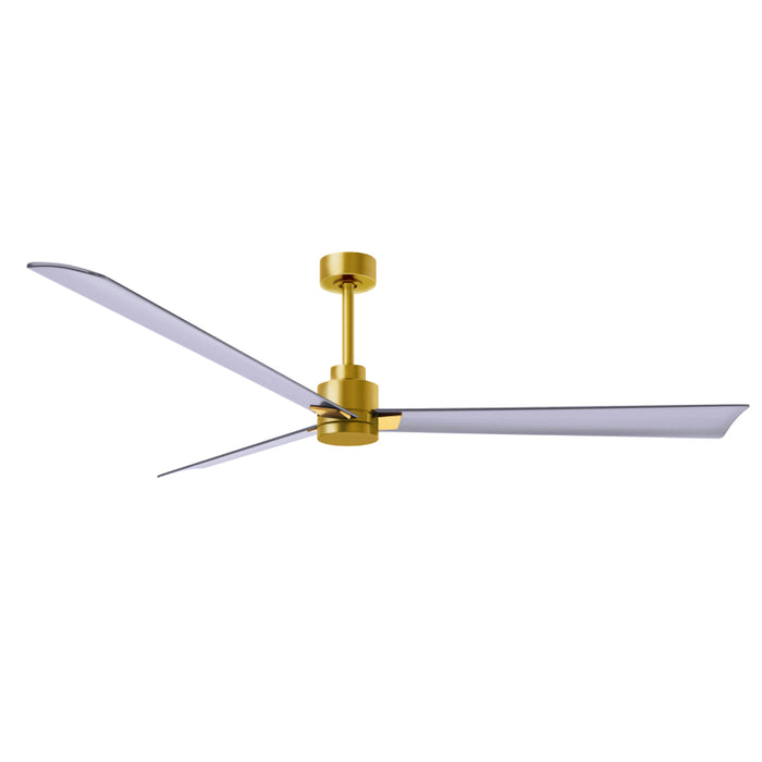 Matthews Fan Atlas Alessandra 72" Indoor/Outdoor Ceiling Fan - Brushed Brass/Brushed Nickel