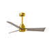 Matthews Fan Atlas Alessandra 42" Ceiling Fan - Brushed Brass/Gray Ash
