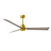Matthews Fan Atlas Alessandra 56" Indoor/Outdoor Ceiling Fan - Brushed Brass/Gray Ash