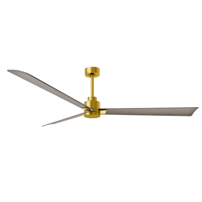 Matthews Fan Atlas Alessandra 72" Indoor/Outdoor Ceiling Fan - Brushed Brass/Gray Ash