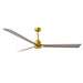 Matthews Fan Atlas Alessandra 72" Indoor/Outdoor Ceiling Fan - Brushed Brass/Gray Ash
