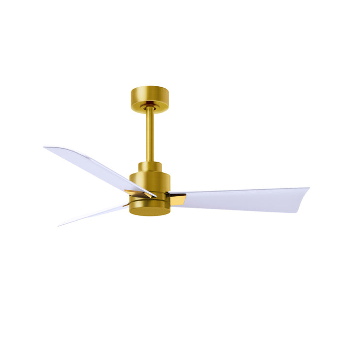 Matthews Fan Atlas Alessandra 42" Ceiling Fan - Brushed Brass/Matte White