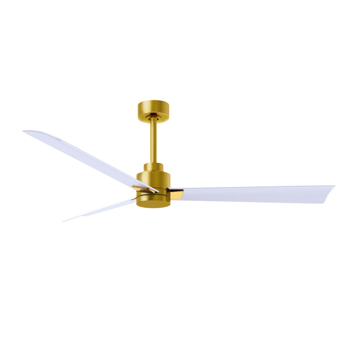 Matthews Fan Atlas Alessandra 56" Indoor/Outdoor Ceiling Fan - Brushed Brass/Matte White