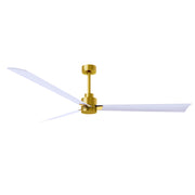 Matthews Fan Atlas Alessandra 72" Indoor/Outdoor Ceiling Fan - Brushed Brass/Matte White