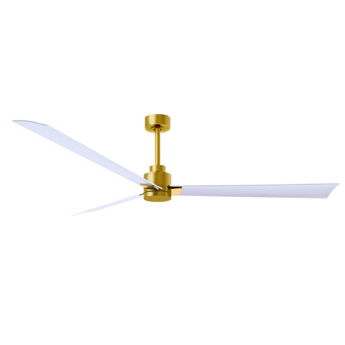 Matthews Fan Atlas Alessandra 72" Indoor/Outdoor Ceiling Fan - Brushed Brass/Matte White