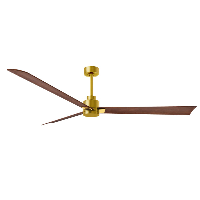 Matthews Fan Atlas Alessandra 72" Indoor/Outdoor Ceiling Fan - Brushed Brass/Walnut