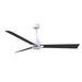 Matthews Fan Atlas Alessandra 56" Indoor/Outdoor Ceiling Fan - Matte White/Matte Black