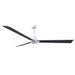 Matthews Fan Atlas Alessandra 72" Indoor/Outdoor Ceiling Fan - Matte White/Matte Black