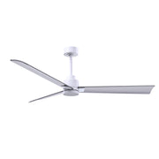 Matthews Fan Atlas Alessandra 56" Indoor/Outdoor Ceiling Fan - Matte White/Brushed Nickel