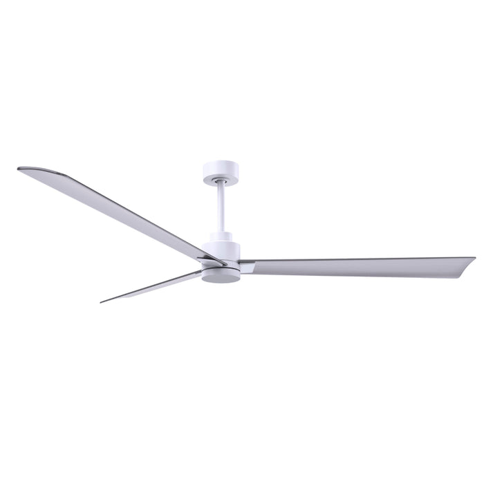 Matthews Fan Atlas Alessandra 72" Indoor/Outdoor Ceiling Fan - Matte White/Brushed Nickel