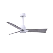 Matthews Fan Atlas Alessandra 42" Ceiling Fan - Matte White/Barn Wood