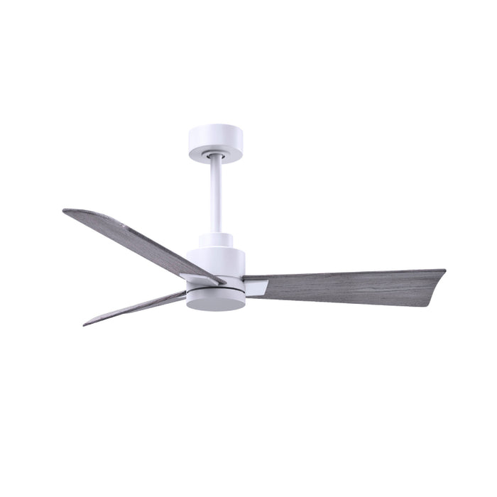 Matthews Fan Atlas Alessandra 42" Ceiling Fan - Matte White/Barn Wood