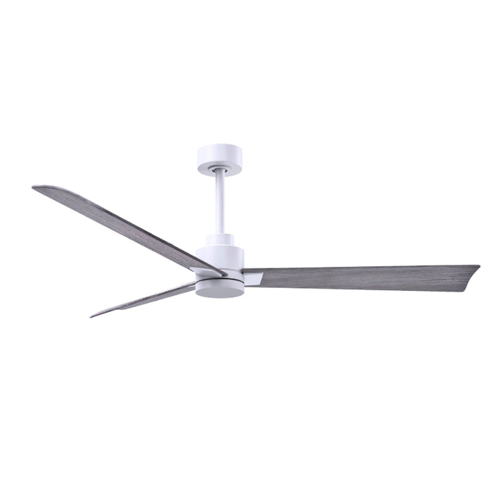 Matthews Fan Atlas Alessandra 56" Indoor/Outdoor Ceiling Fan - Matte White/Barn Wood
