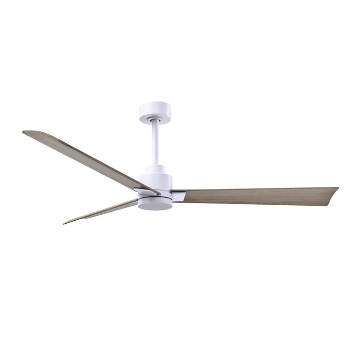Matthews Fan Atlas Alessandra 56" Indoor/Outdoor Ceiling Fan - Matte White/Gray Ash
