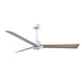 Matthews Fan Atlas Alessandra 56" Indoor/Outdoor Ceiling Fan - Matte White/Gray Ash