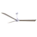 Matthews Fan Atlas Alessandra 72" Indoor/Outdoor Ceiling Fan - Matte White/Gray Ash