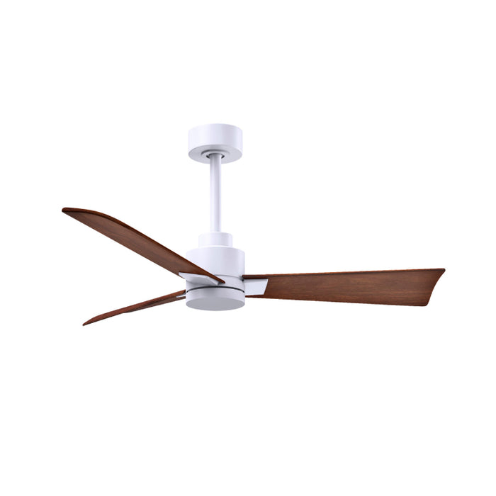 Matthews Fan Atlas Alessandra 42" Ceiling Fan - Matte White/Wanut