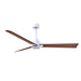 Matthews Fan Atlas Alessandra 56" Indoor/Outdoor Ceiling Fan - Matte White/Walnut