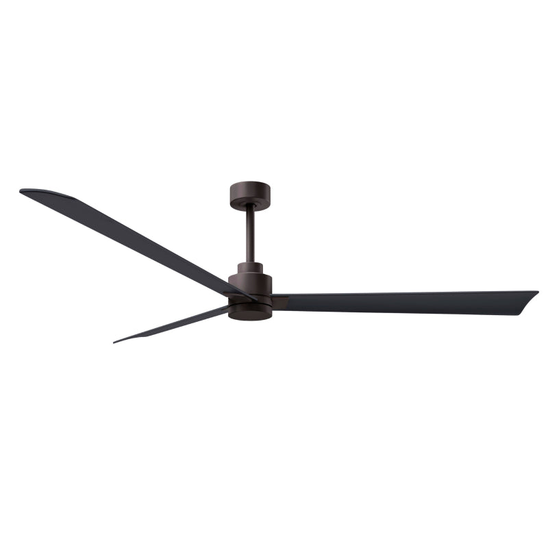 Matthews Fan Atlas Alessandra 72" Indoor/Outdoor Ceiling Fan - Textured Bronze/Matte Black