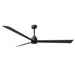 Matthews Fan Atlas Alessandra 72" Indoor/Outdoor Ceiling Fan - Textured Bronze/Matte Black