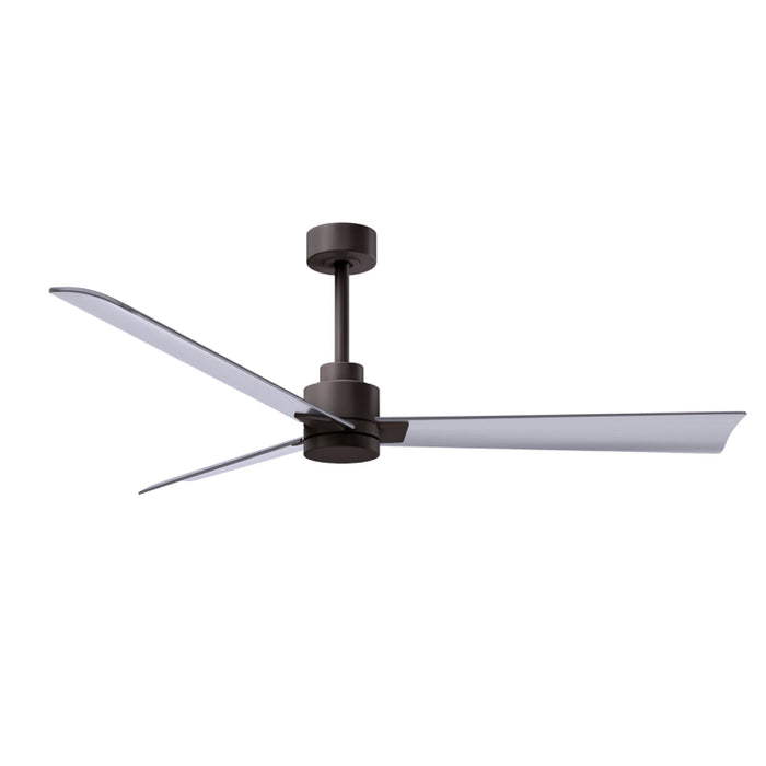 Matthews Fan Atlas Alessandra 56" Indoor/Outdoor Ceiling Fan - Textured Bronze/Brushed Nickel