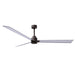 Matthews Fan Atlas Alessandra 72" Indoor/Outdoor Ceiling Fan - Textured Bronze/Brushed Nickel