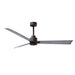 Matthews Fan Atlas Alessandra 56" Indoor/Outdoor Ceiling Fan - Textured Bronze/Barn Wood