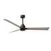 Matthews Fan Atlas Alessandra 56" Indoor/Outdoor Ceiling Fan - Textured Bronze/Gary Ash