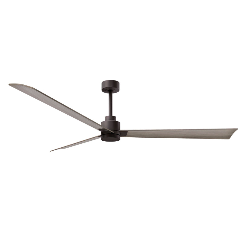 Matthews Fan Atlas Alessandra 72" Indoor/Outdoor Ceiling Fan - Textured Bronze/Gray Ash