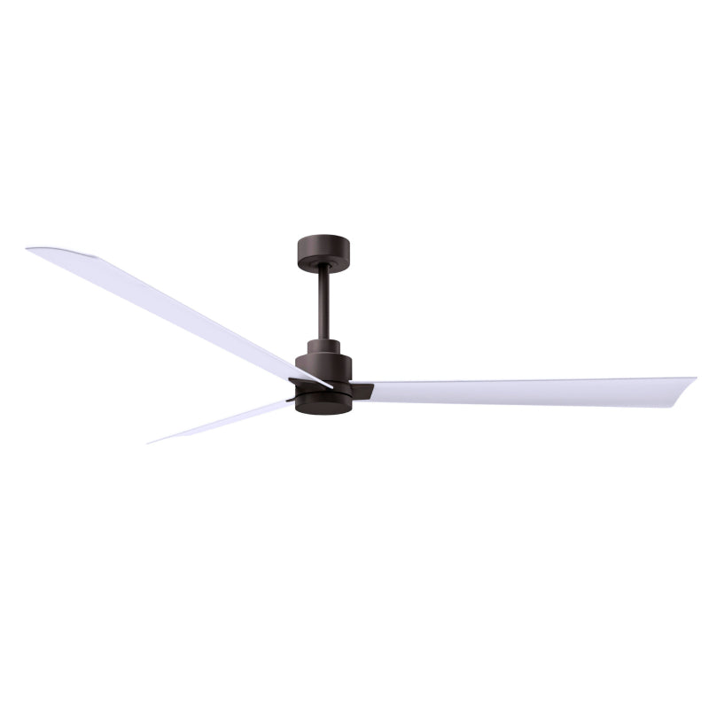 Matthews Fan Atlas Alessandra 72" Indoor/Outdoor Ceiling Fan - Textured Bronze/Matte White
