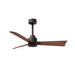 Matthews Fan Atlas Alessandra 42" Ceiling Fan - Textured Bronze/Walnut