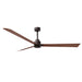 Matthews Fan Atlas Alessandra 72" Indoor/Outdoor Ceiling Fan - Textured Bronze/Walnut