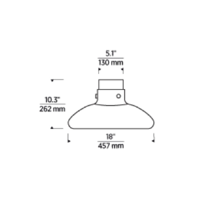 Visual Comfort AKFM592 Morgan 18" LED Flush Mount