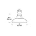 Visual Comfort AKFM592 Morgan 18" LED Flush Mount