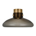 Visual Comfort AKFM592 Morgan 18" LED Flush Mount - Hand Rubbed Antique Brass/Smoke Glass