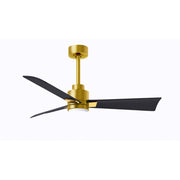 Matthews Fan Atlas Alessandra-LK 42" Ceiling Fan with LED Light - Brushed Brass/Matte Black