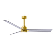 Matthews Fan Atlas Alessandra-LK 56" Ceiling Fan with LED Light - Brushed Brass/Brushed Nickel